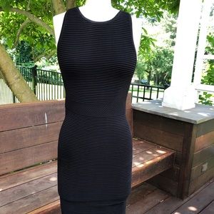 MICHAEL KORS slim tight black cocktail dress
